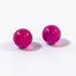 Real Ruby Dab Beads - pair of 2