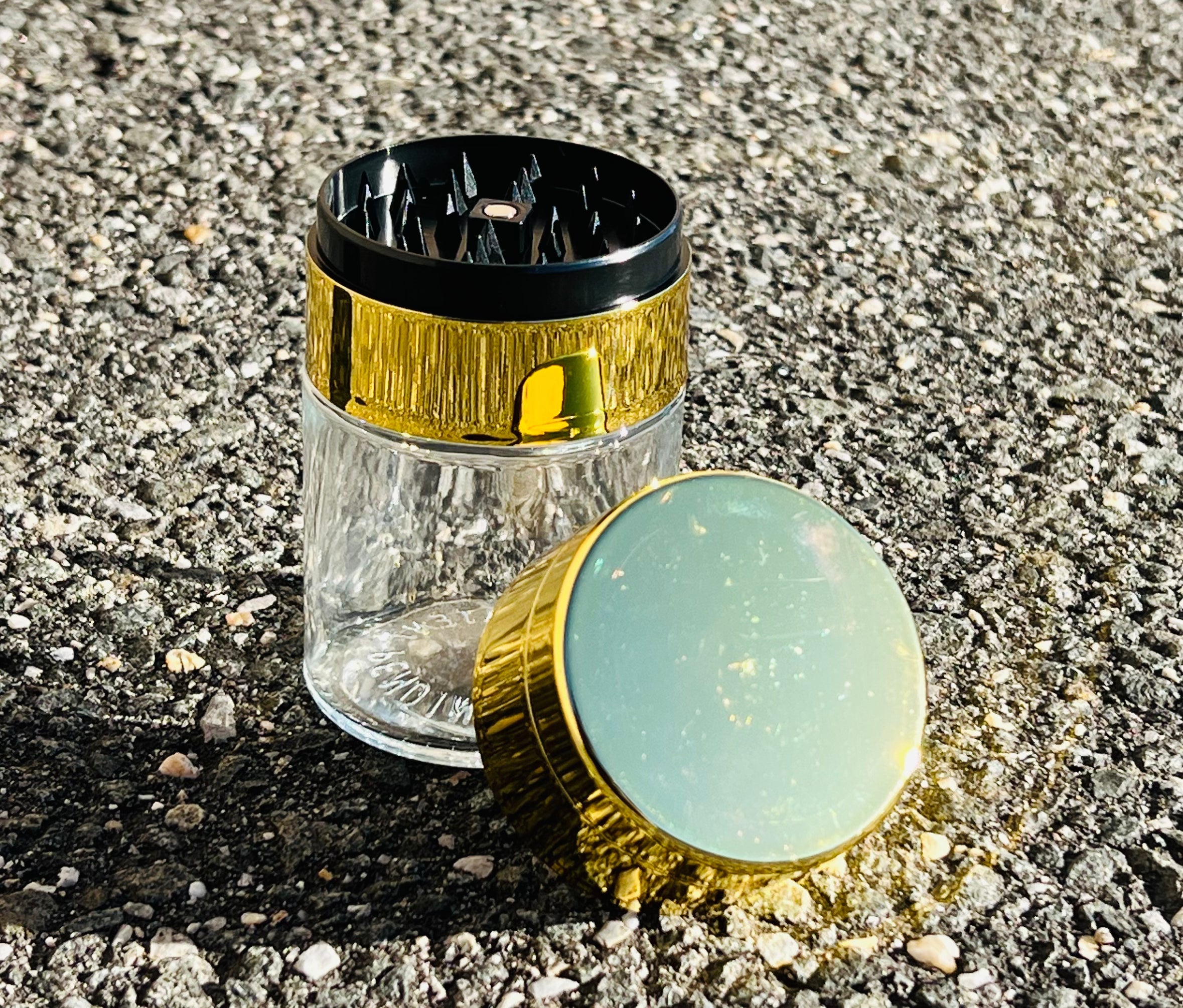 Empty Flower Jar with Grinder - 7g