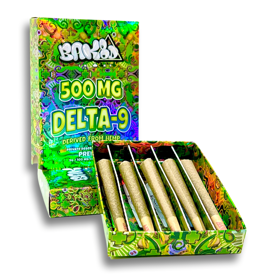 BAK8D Master Blend - Delta 9 Derived from Hemp - Pre Rolls - 5 in a Pack - Single Unit