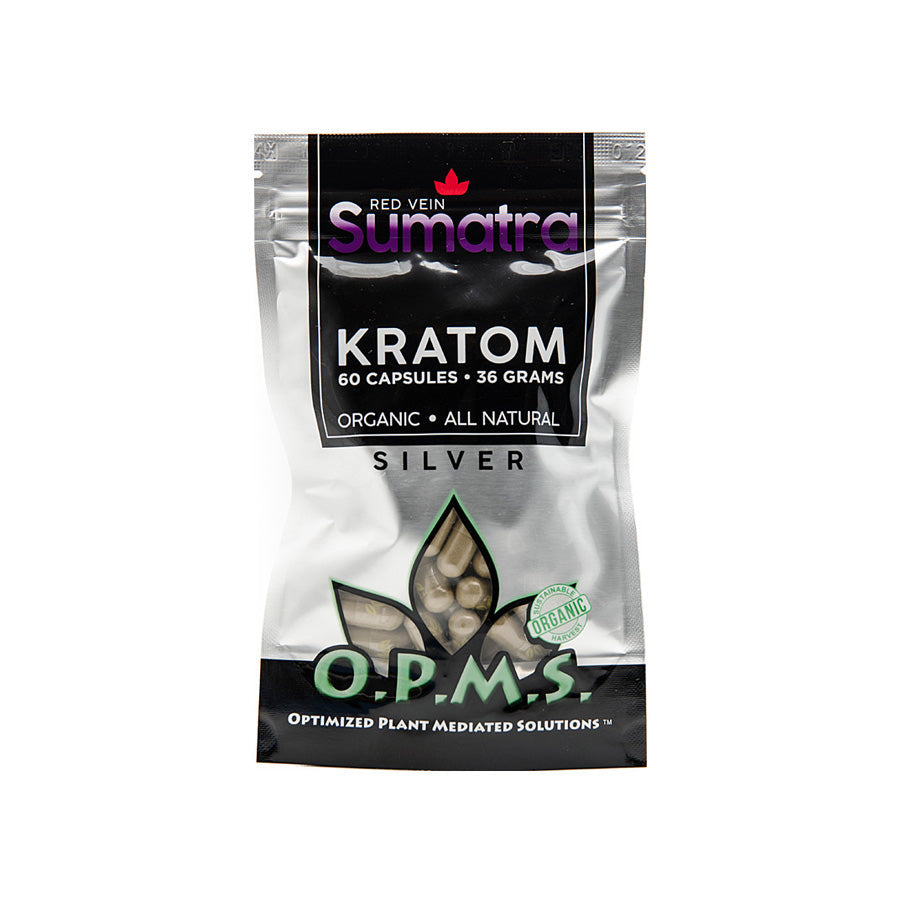 OPMS Silver Kratom Capsules - 60 Count