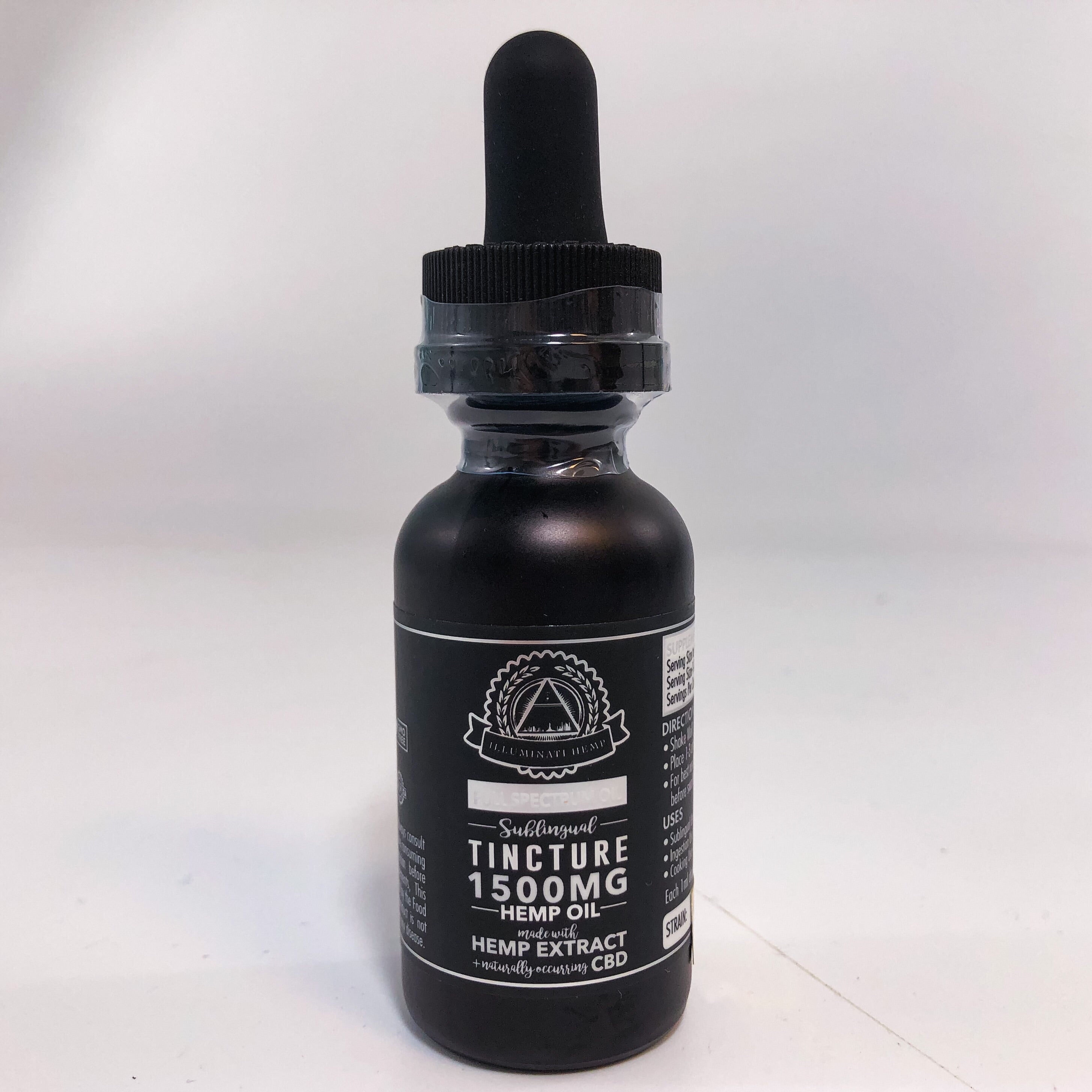ILLUMINATI HEMP 1500MG FULL SPECTRUM CBD TINCTURE - SINGLE UNIT